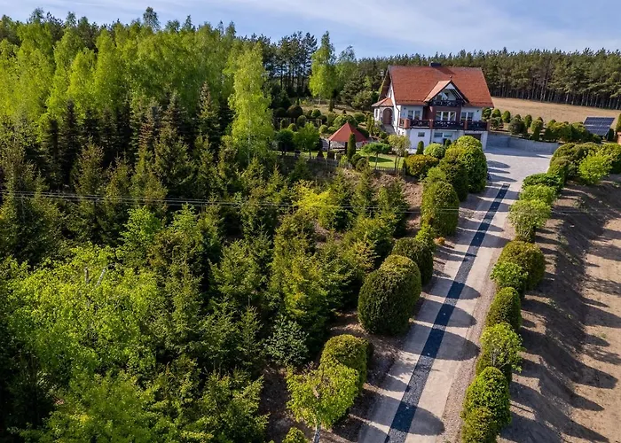 Dom Na Wzgorzu Z Widokiem Na Jezioro Z Balia I Sauna بيت للعطل *